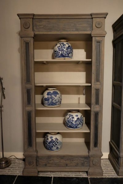 Gray Open Cabinet