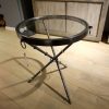Small Glass Side Table