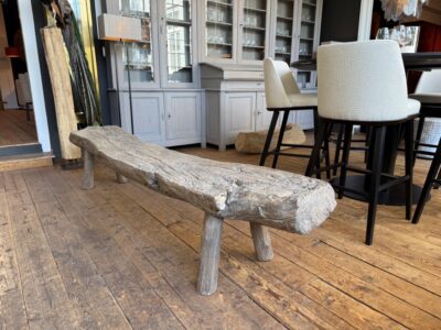 Banc en tronc d’arbre en bois d’orme 247CM