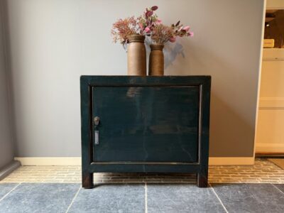 Dark Blue Lacquered Cabinet