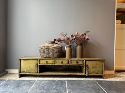 Buffet TV Laqué Vert 156CM