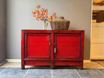 Rood Gelakt Dressoir 133CM