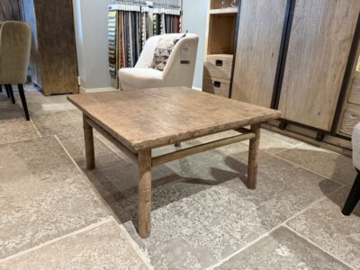 Table Basse En Vieux Pin 85X83CM