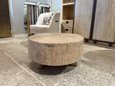 Table Basse Vieux Pin Rond