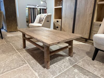 Table Basse En Vieux Pin 124X70CM