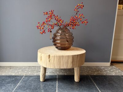 Old Pine Salontafel Boomstam 68X67CM