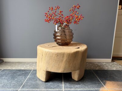 Elmwood Tree Trunk Table 76X74CM