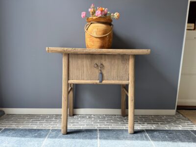 Table Console En Bois d'Orme 96CM