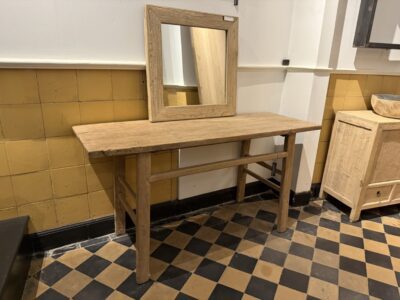 Ulmenholz Wandtisch 162CM