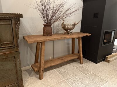 Steeneiken Wandtafel 196CM