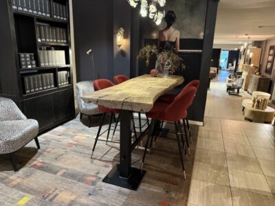 Elmwood Bar Table Tree Trunk 205X68CM