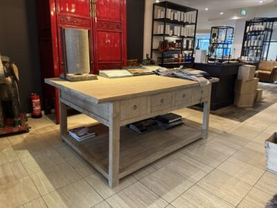 Alte Kiefer Stoff Tisch 200X130CM