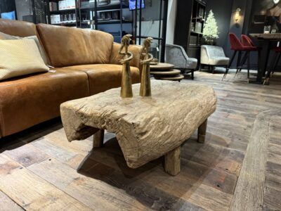 Elmwood Salontafel Boomstam 103X80CM