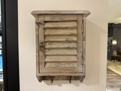 Hardhouten Sleutelkastje Lamellendeur