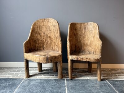 Boomstamstoeltje Hardhout