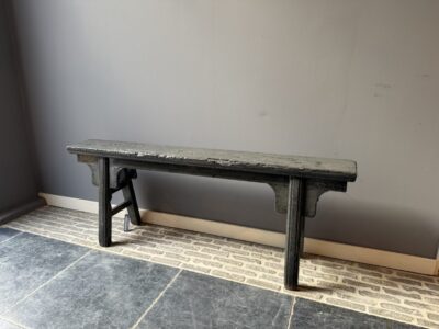 Bench With Cheek Dark Green Lacquered