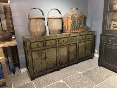 Buffet Laqué Vert 207CM